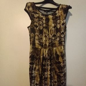 KAREN KANE Animal Print Dress (Size Lg)